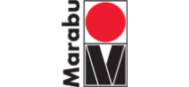 High quality custom label solutions featuring the Marabu m logo on a black background.