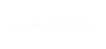 Jabil logo with custom label solutions on a black background.